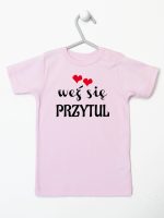 weż się przytul koszulka z krótkim rękawem kolor różowy 209