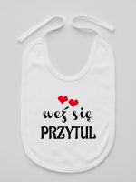 weż się przytul śliniak niemowlęcy kolor biały 209