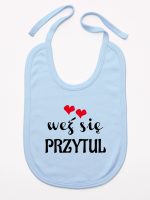 weż się przytul śliniak niemowlęcy kolor błękitny 209