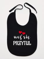 weż się przytul śliniak niemowlęcy kolor czarny 209