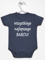 wszystkiego najlepszego babciu body z krótkim rękawem kolor granatowy 046