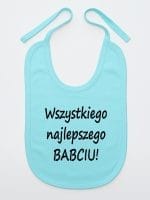 wszystkiego najlepszego babciu śliniak niemowlęcy kolor miętowy 046