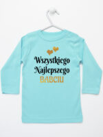 wszystkiego najlepszego babciu z sercami koszulka z długim rękawem kolor miętowy 254 wszystkiego najlepszego babciu z sercami koszulka z długim rękawem kolor miętowy 254