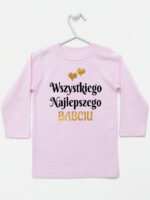 wszystkiego najlepszego babciu z sercami koszulka z długim rękawem kolor różowy 254 wszystkiego najlepszego babciu z sercami koszulka z długim rękawem kolor różowy 254