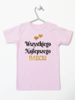 wszystkiego najlepszego babciu z sercami koszulka z krótkim rękawem kolor różowy 254 wszystkiego najlepszego babciu z sercami koszulka z krótkim rękawem kolor różowy 254