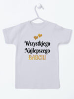 wszystkiego najlepszego babciu z sercami koszulka z krótkim rękawem kolor szary 254 wszystkiego najlepszego babciu z sercami koszulka z krótkim rękawem kolor szary 254