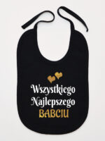 wszystkiego najlepszego babciu z sercami śliniak niemowlęcy kolor czarny 254 wszystkiego najlepszego babciu z sercami śliniak niemowlęcy kolor czarny 254