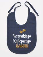 wszystkiego najlepszego babciu z sercami śliniak niemowlęcy kolor granatowy 254 wszystkiego najlepszego babciu z sercami śliniak niemowlęcy kolor granatowy 254