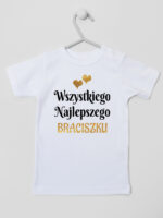 wszystkiego najlepszego braciszku z sercami koszulka z krótkim rękawem kolor biały 256 wszystkiego najlepszego braciszku z sercami koszulka z krótkim rękawem kolor biały 256