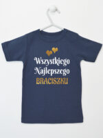 wszystkiego najlepszego braciszku z sercami koszulka z krótkim rękawem kolor granatowy 256 wszystkiego najlepszego braciszku z sercami koszulka z krótkim rękawem kolor granatowy 256
