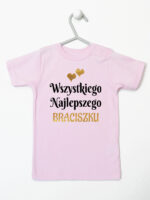 wszystkiego najlepszego braciszku z sercami koszulka z krótkim rękawem kolor różowy 256 wszystkiego najlepszego braciszku z sercami koszulka z krótkim rękawem kolor różowy 256