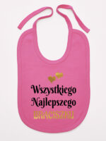 wszystkiego najlepszego braciszku z sercami śliniak niemowlęcy kolor ciemny różowy 256 wszystkiego najlepszego braciszku z sercami śliniak niemowlęcy kolor ciemny różowy 256