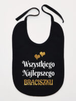 wszystkiego najlepszego braciszku z sercami śliniak niemowlęcy kolor czarny 256 wszystkiego najlepszego braciszku z sercami śliniak niemowlęcy kolor czarny 256