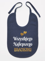 wszystkiego najlepszego braciszku z sercami śliniak niemowlęcy kolor granatowy 256 wszystkiego najlepszego braciszku z sercami śliniak niemowlęcy kolor granatowy 256