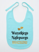 wszystkiego najlepszego braciszku z sercami śliniak niemowlęcy kolor miętowy 256 wszystkiego najlepszego braciszku z sercami śliniak niemowlęcy kolor miętowy 256