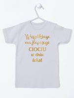 wszystkiego najlepszego ciociu z twoim tekstem koszulka z krótkim rękawem kolor szary 206