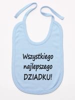 wszystkiego najlepszego dziadku śliniak niemowlęcy kolor błękitny 047