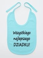 wszystkiego najlepszego dziadku śliniak niemowlęcy kolor miętowy 047