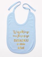 wszystkiego najlepszego dziadku z twoim tekstem śliniak niemowlęcy kolor błękitny 205