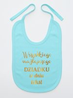 wszystkiego najlepszego dziadku z twoim tekstem śliniak niemowlęcy kolor miętowy 205