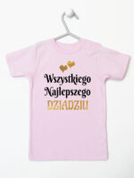 wszystkiego najlepszego dziadziu z sercami koszulka z krótkim rękawem kolor różowy 255 wszystkiego najlepszego dziadziu z sercami koszulka z krótkim rękawem kolor różowy 255