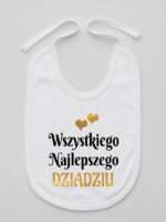 wszystkiego najlepszego dziadziu z sercami śliniak niemowlęcy kolor biały 255 wszystkiego najlepszego dziadziu z sercami śliniak niemowlęcy kolor biały 255