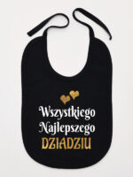 wszystkiego najlepszego dziadziu z sercami śliniak niemowlęcy kolor czarny 255 wszystkiego najlepszego dziadziu z sercami śliniak niemowlęcy kolor czarny 255