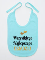 wszystkiego najlepszego dziadziu z sercami śliniak niemowlęcy kolor miętowy 255 wszystkiego najlepszego dziadziu z sercami śliniak niemowlęcy kolor miętowy 255