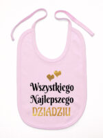 wszystkiego najlepszego dziadziu z sercami śliniak niemowlęcy kolor różowy 255 wszystkiego najlepszego dziadziu z sercami śliniak niemowlęcy kolor różowy 255