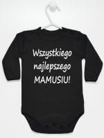 wszystkiego najlepszego mamusiu body z długim rękawem kolor czarny 044 wszystkiego najlepszego mamusiu body z długim rękawem kolor czarny 044