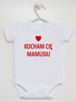 wszystkiego najlepszego mamusiu body z krótkim rękawem kolor biały 001