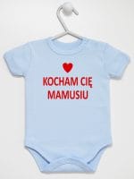 wszystkiego najlepszego mamusiu body z krótkim rękawem kolor błękitny 001