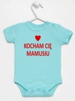 wszystkiego najlepszego mamusiu body z krótkim rękawem kolor miętowy 001