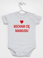 wszystkiego najlepszego mamusiu body z krótkim rękawem kolor szary 001
