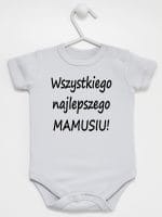 wszystkiego najlepszego mamusiu body z krótkim rękawem kolor szary 044 wszystkiego najlepszego mamusiu body z krótkim rękawem kolor szary 044