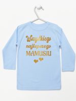 wszystkiego najlepszego mamusiu nadruk złoty z sercami koszulka z długim rękawem kolor błękitny 230 wszystkiego najlepszego mamusiu nadruk złoty z sercami koszulka z długim rękawem kolor błękitny 230
