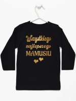 wszystkiego najlepszego mamusiu nadruk złoty z sercami koszulka z długim rękawem kolor czarny 230 wszystkiego najlepszego mamusiu nadruk złoty z sercami koszulka z długim rękawem kolor czarny 230