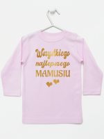 wszystkiego najlepszego mamusiu nadruk złoty z sercami koszulka z długim rękawem kolor różowy 230 wszystkiego najlepszego mamusiu nadruk złoty z sercami koszulka z długim rękawem kolor różowy 230