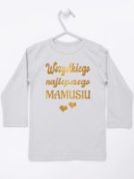 wszystkiego najlepszego mamusiu nadruk złoty z sercami koszulka z długim rękawem kolor szary 230 wszystkiego najlepszego mamusiu nadruk złoty z sercami koszulka z długim rękawem kolor szary 230