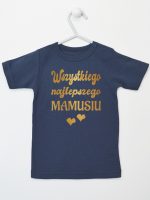 wszystkiego najlepszego mamusiu nadruk złoty z sercami koszulka z krótkim rękawem kolor granatowy 230 wszystkiego najlepszego mamusiu nadruk złoty z sercami koszulka z krótkim rękawem kolor granatowy 230