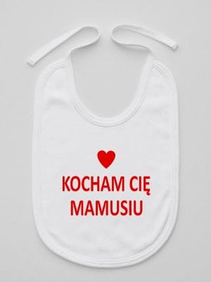 wszystkiego najlepszego mamusiu śliniak niemowlęcy kolor biały 001