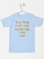 wszystkiego najlepszego mamusiu z własnym tekstem koszulka z krótkim rękawem kolor błękitny 202