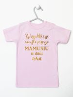 wszystkiego najlepszego mamusiu z własnym tekstem koszulka z krótkim rękawem kolor różowy 202