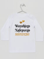 wszystkiego najlepszego siostrzyczko z sercami koszulka z długim rękawem kolor biały 257 wszystkiego najlepszego siostrzyczko z sercami koszulka z długim rękawem kolor biały 257