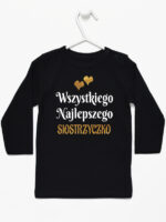 wszystkiego najlepszego siostrzyczko z sercami koszulka z długim rękawem kolor czarny 257 wszystkiego najlepszego siostrzyczko z sercami koszulka z długim rękawem kolor czarny 257