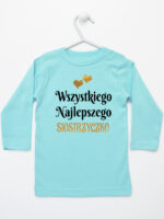 wszystkiego najlepszego siostrzyczko z sercami koszulka z długim rękawem kolor miętowy 257 wszystkiego najlepszego siostrzyczko z sercami koszulka z długim rękawem kolor miętowy 257