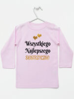 wszystkiego najlepszego siostrzyczko z sercami koszulka z długim rękawem kolor różowy 257 wszystkiego najlepszego siostrzyczko z sercami koszulka z długim rękawem kolor różowy 257