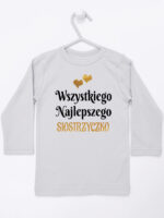 wszystkiego najlepszego siostrzyczko z sercami koszulka z długim rękawem kolor szary 257 wszystkiego najlepszego siostrzyczko z sercami koszulka z długim rękawem kolor szary 257