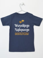 wszystkiego najlepszego siostrzyczko z sercami koszulka z krótkim rękawem kolor granatowy 257 wszystkiego najlepszego siostrzyczko z sercami koszulka z krótkim rękawem kolor granatowy 257