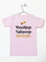 wszystkiego najlepszego siostrzyczko z sercami koszulka z krótkim rękawem kolor różowy 257 wszystkiego najlepszego siostrzyczko z sercami koszulka z krótkim rękawem kolor różowy 257